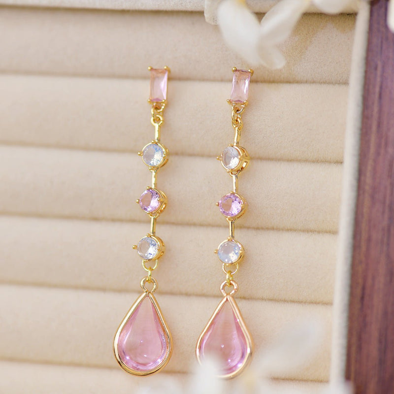 Rosewater Drop Earrings