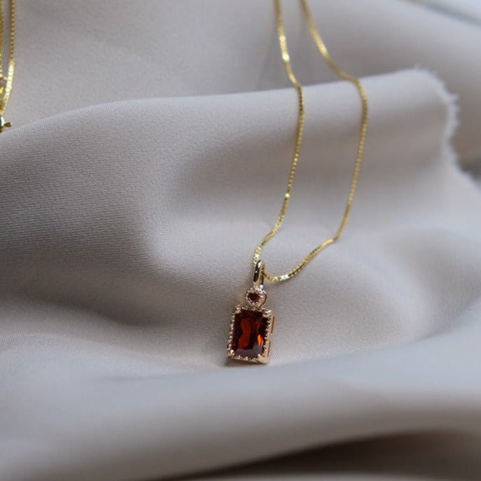 Desiree Garnet Necklace