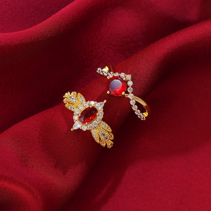 Ruby Twist Ring