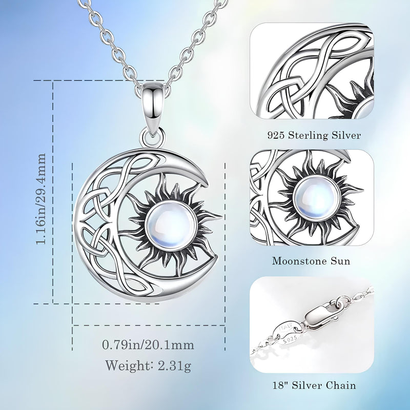 Equinox Harmony Sun and Moon Necklace