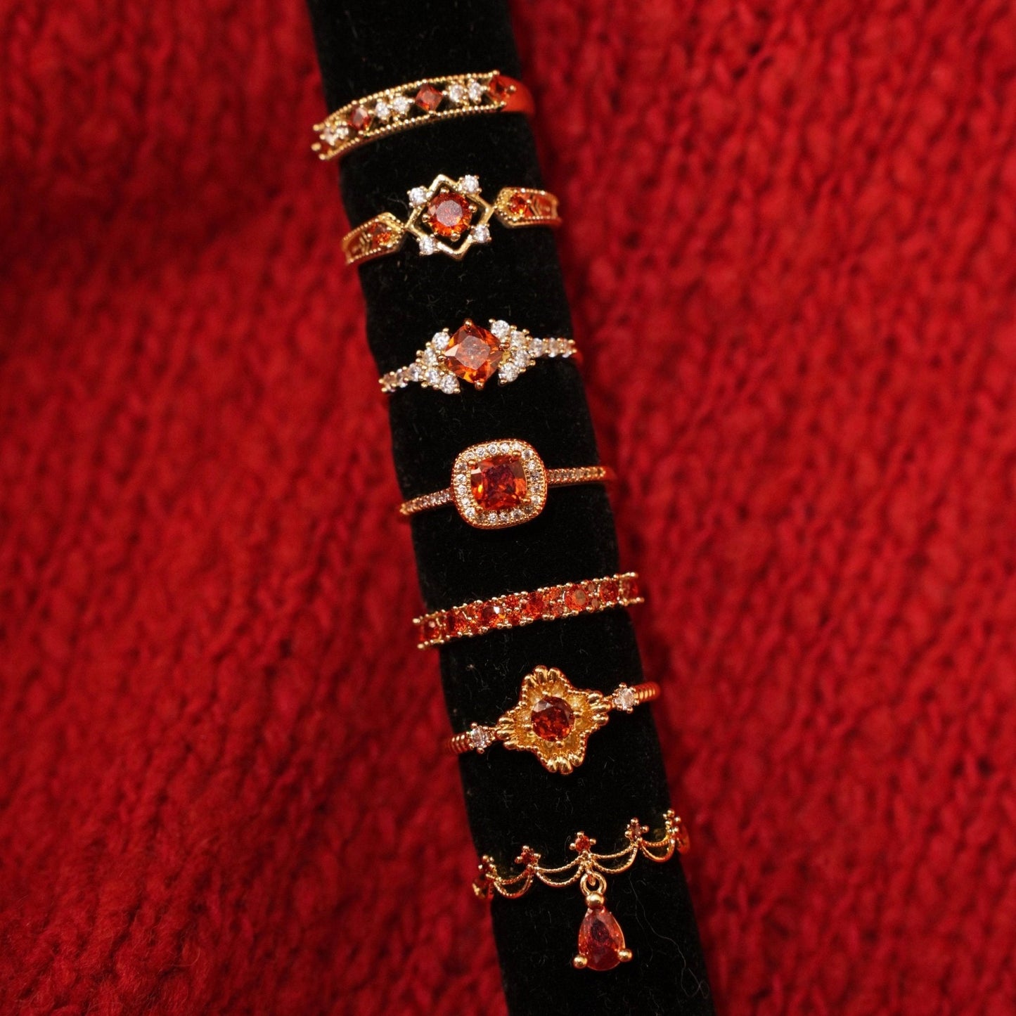 Scarlet Baroque Ring