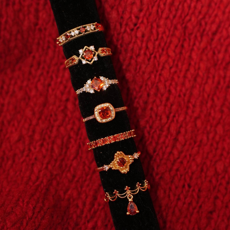 Scarlet Baroque Ring
