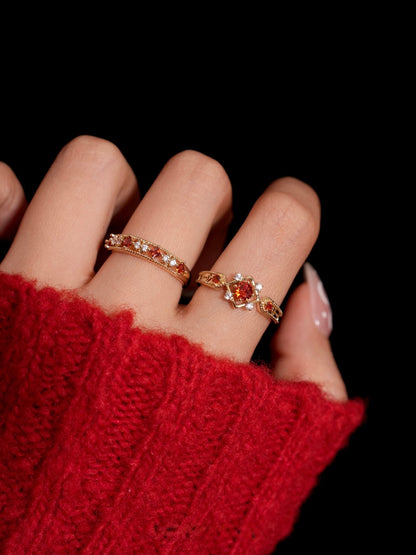 Scarlet Baroque Ring