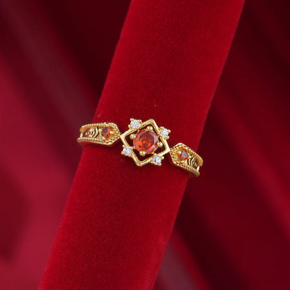 Scarlet Baroque Ring
