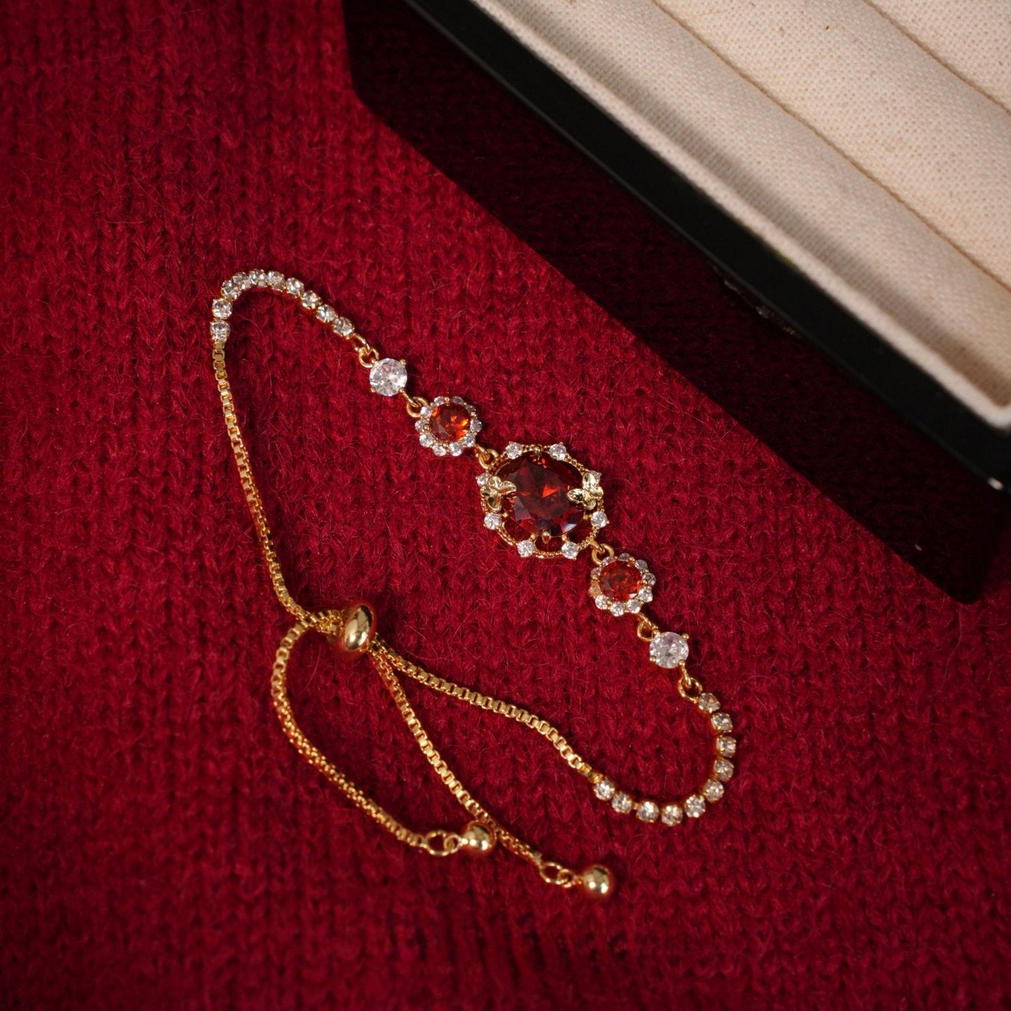 Scarlet Butterfly Bracelet