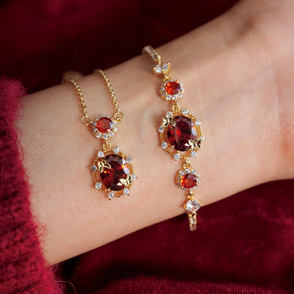Scarlet Butterfly Necklace