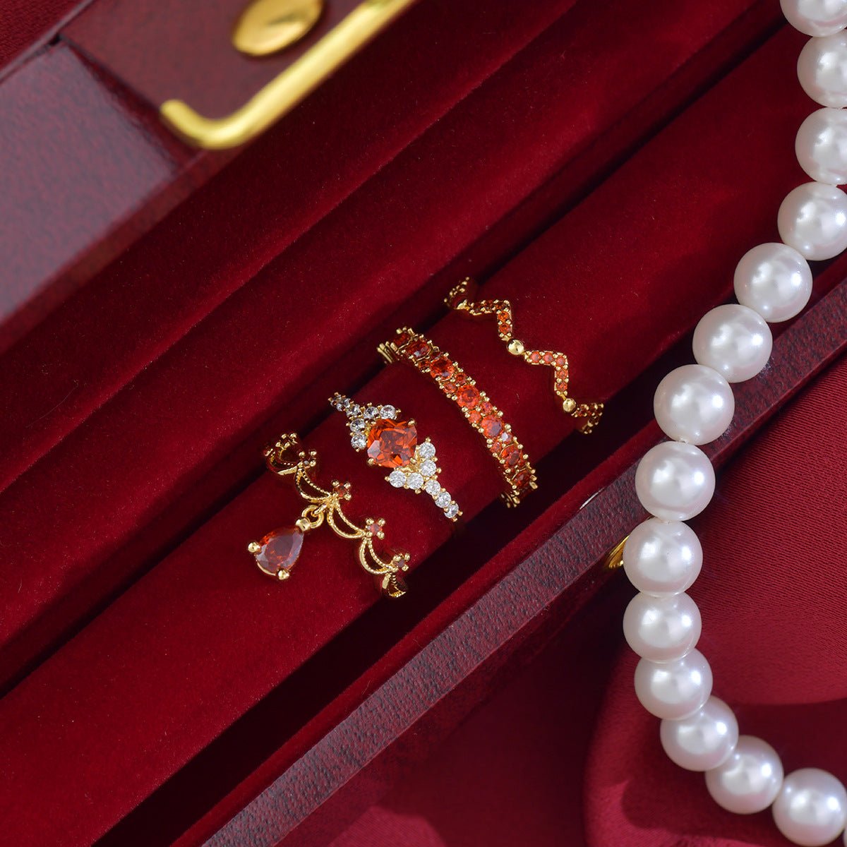 Scarlet Coronette Ring