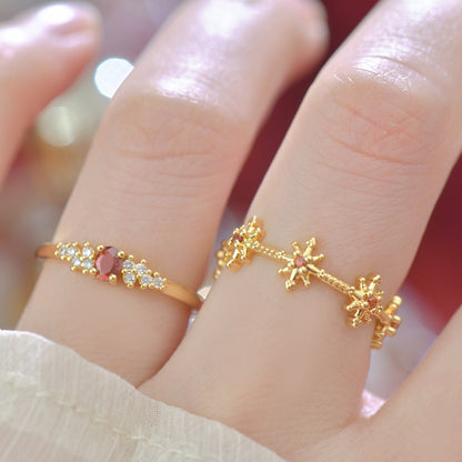 Scarlet Étoile Ring