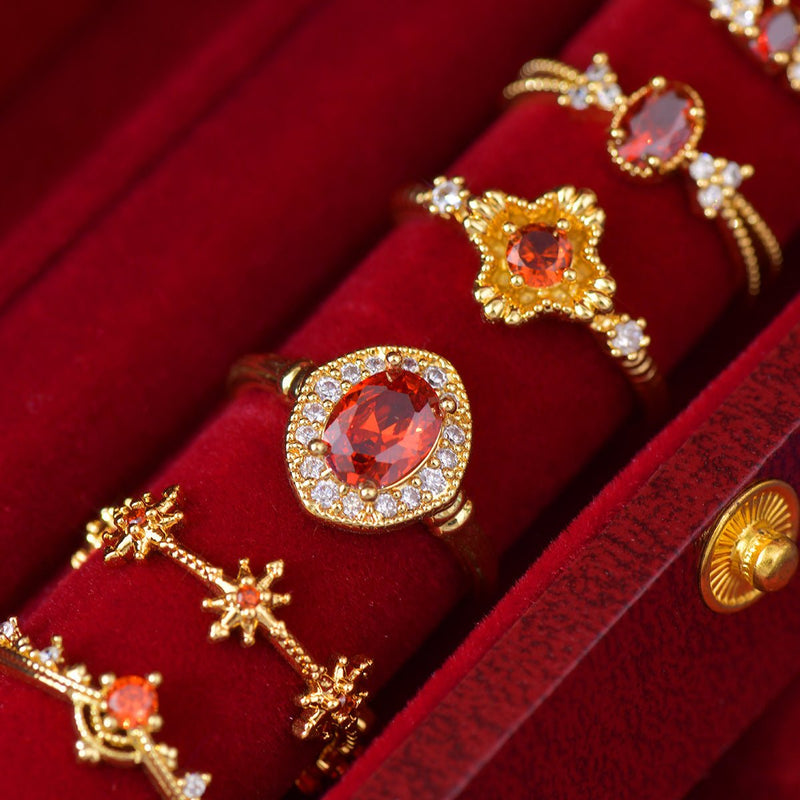 Scarlet Étoile Ring