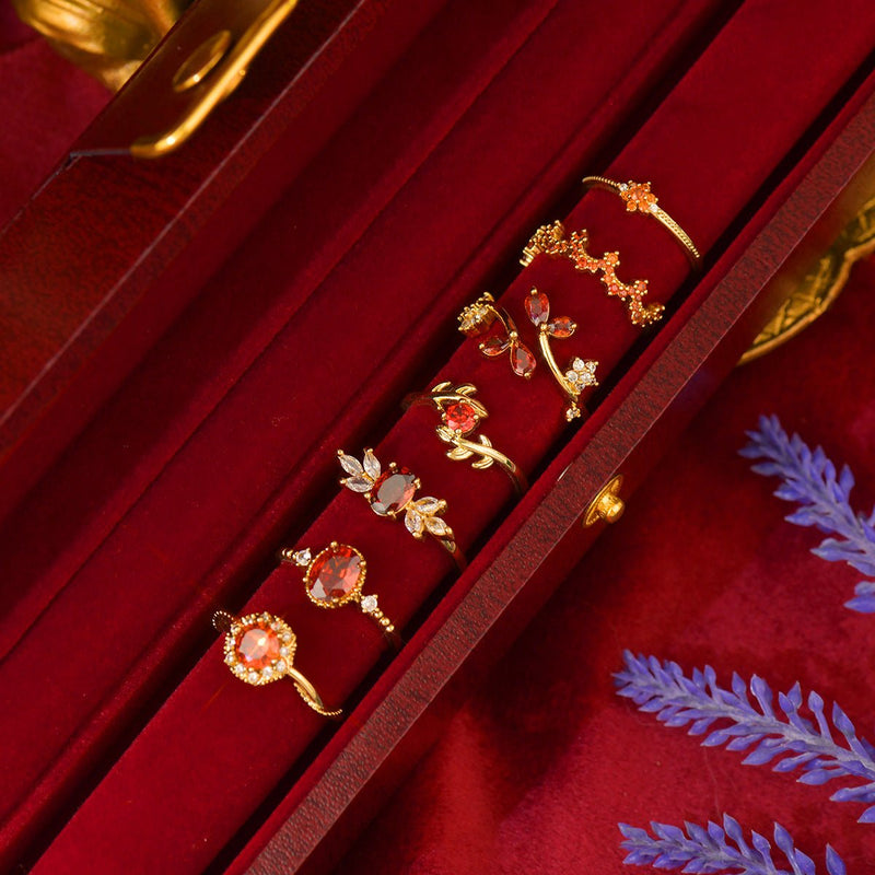 Scarlet Festoon Ring