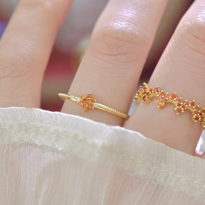 Scarlet Fleur Ring