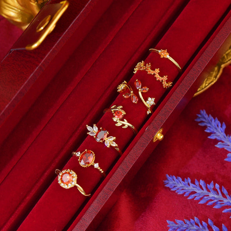 Scarlet Fleur Ring