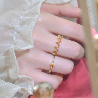 Scarlet Fleur Ring