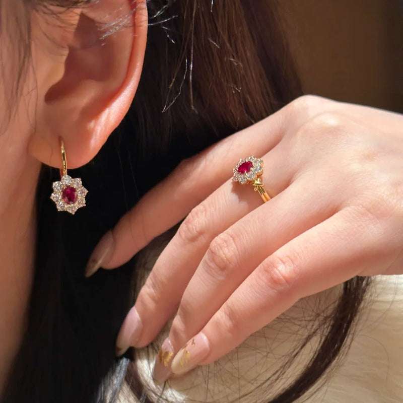 Scarlet Rosette Ring