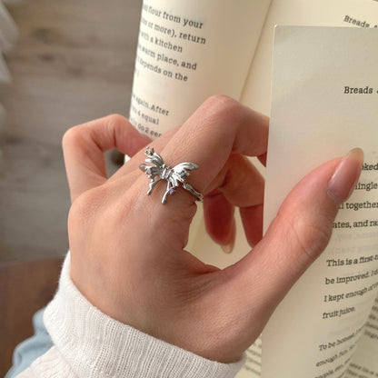 [] Lana Silver Butterfly Ring