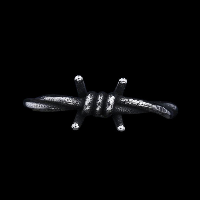 Single Barb Wire Knot Ring