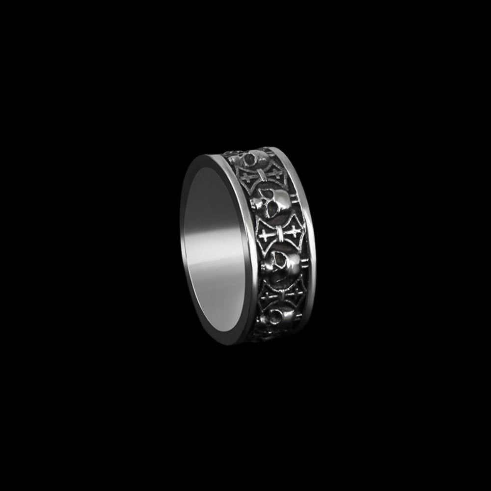Skull Cross Eternity Ring