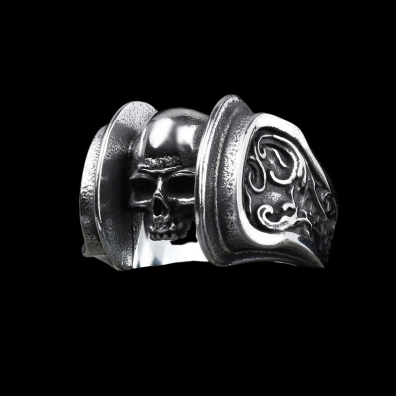 Skull Head Gothic Pattern Ring