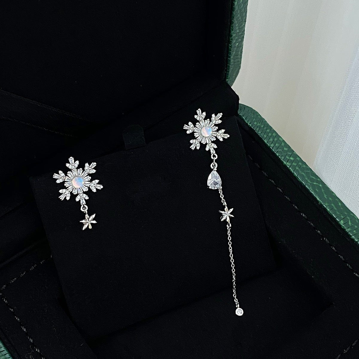 Snowflake Drop Earrings
