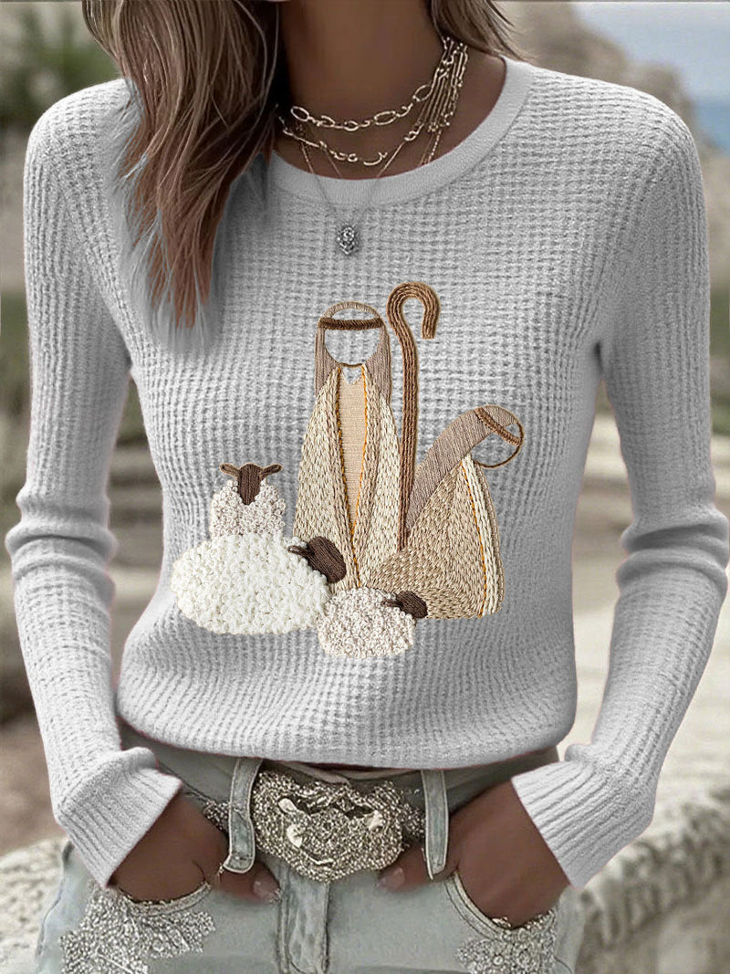 Women's Christmas Nativity Top