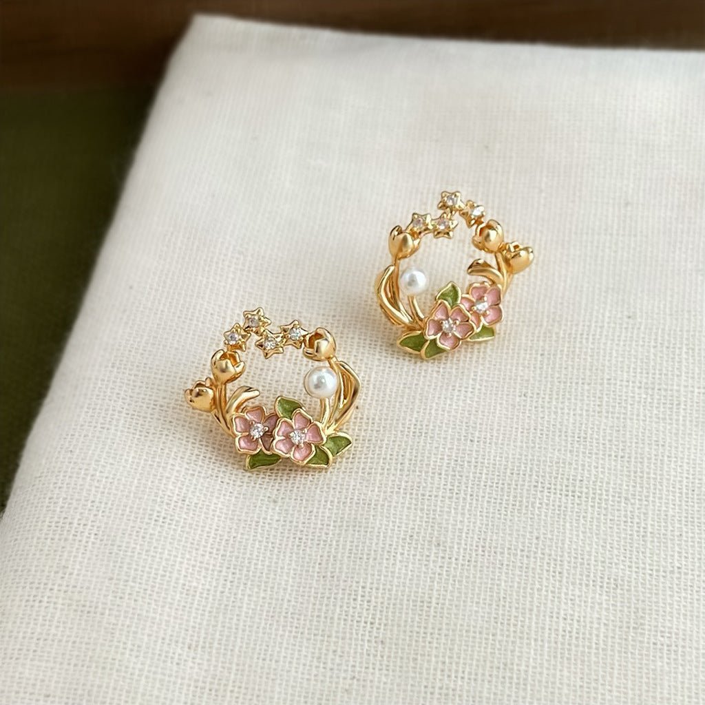 Spring Wreath Earrings