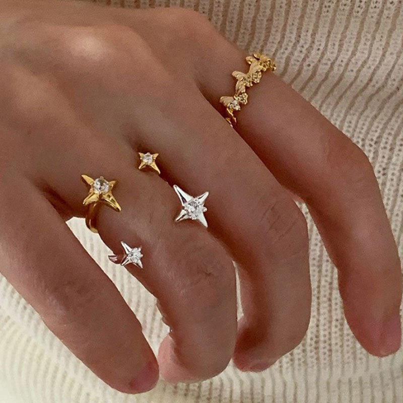 Starlit Wish Ring in Silver