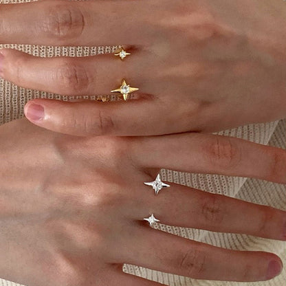Starlit Wish Ring in Silver