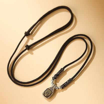 Sterling Silver Zakiram Goddess of Wealth Spiritual Necklace