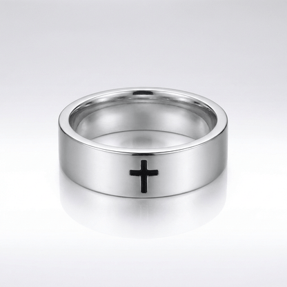 Silver Cross Ring
