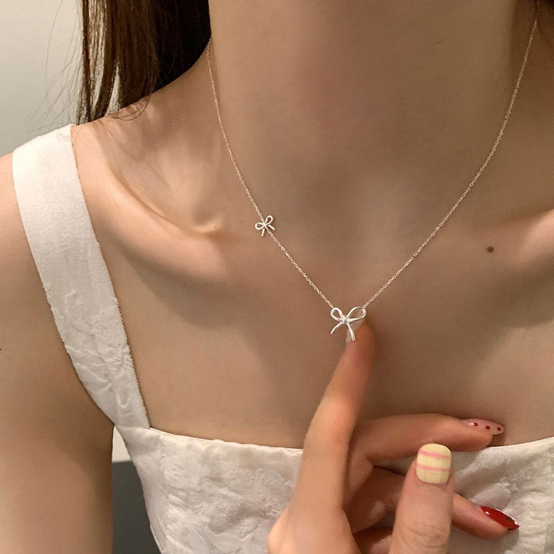 Sweet Knot Bow Necklace