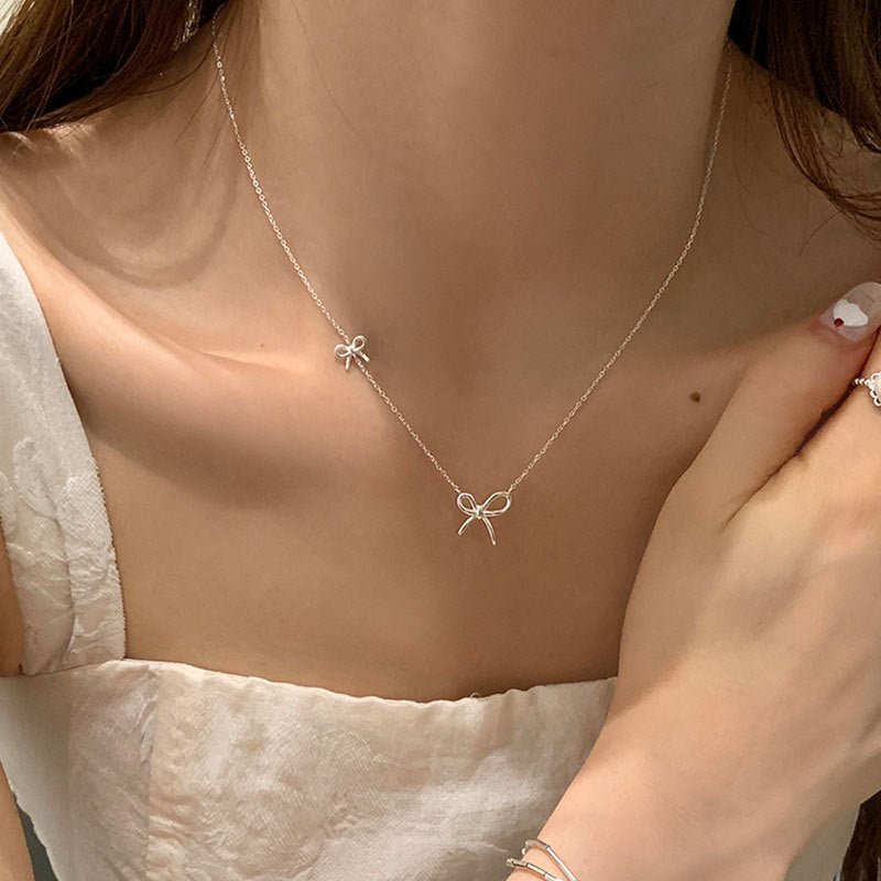 Sweet Knot Bow Necklace