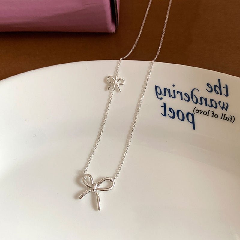 Sweet Knot Bow Necklace