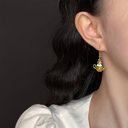Teddy at Tea Time Earrings