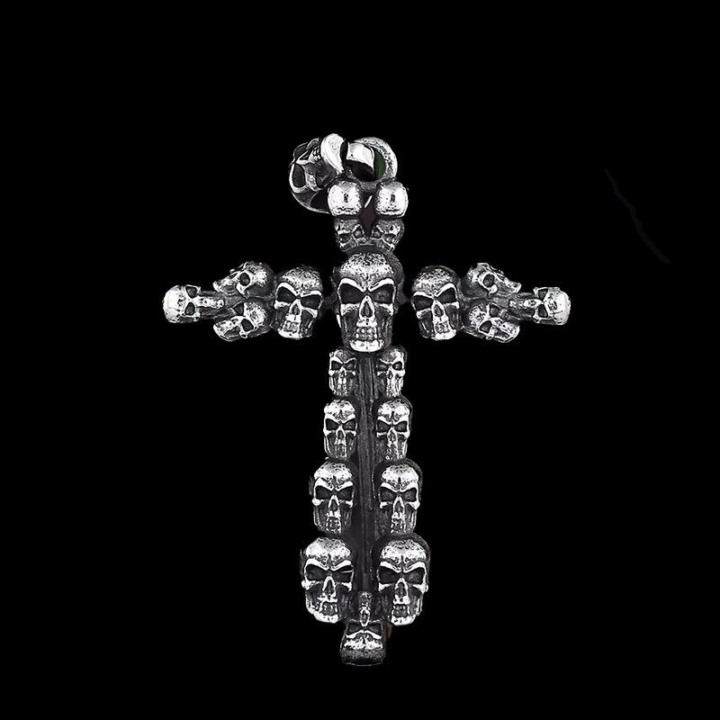 The Cross of Misfortunate Souls Skull Pendant