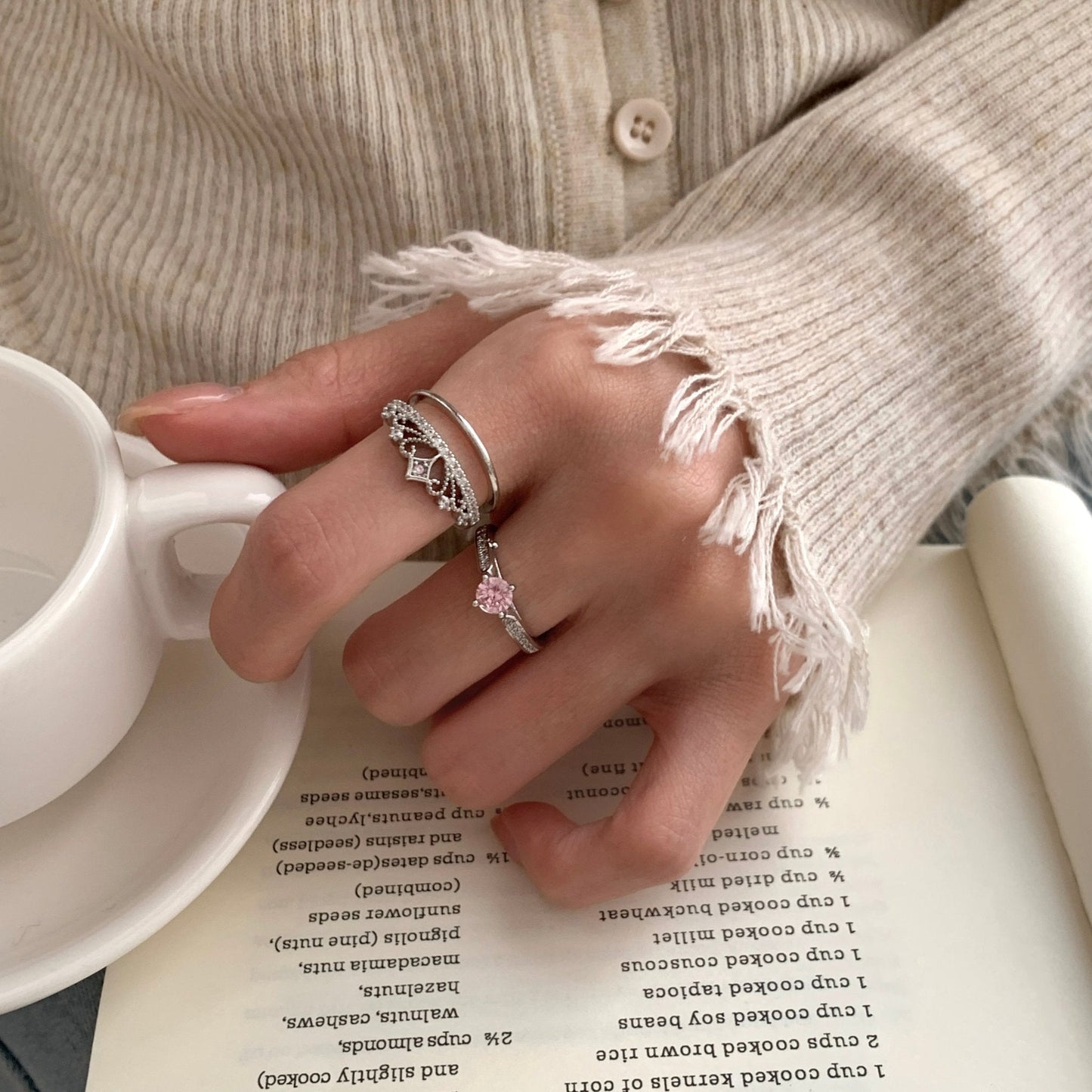 Tiara of Serenity Ring Set