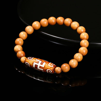 Tibetan Nine-eye Dzi Bead Spiritual Protection Bracelet