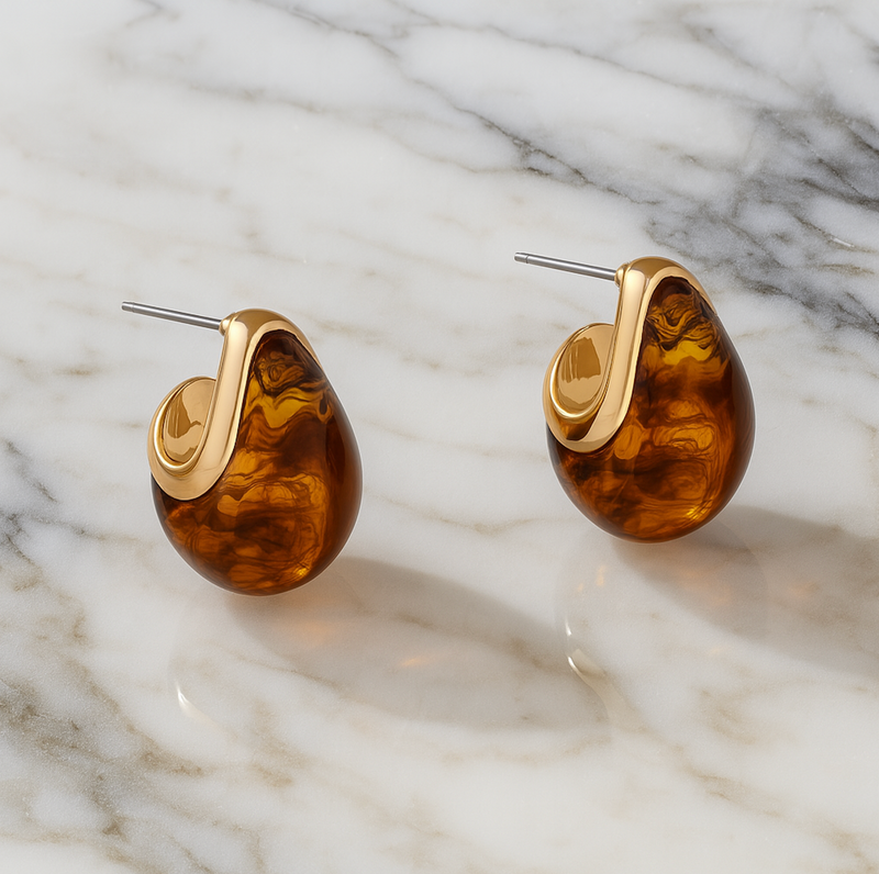 Tortoise Petra Earrings