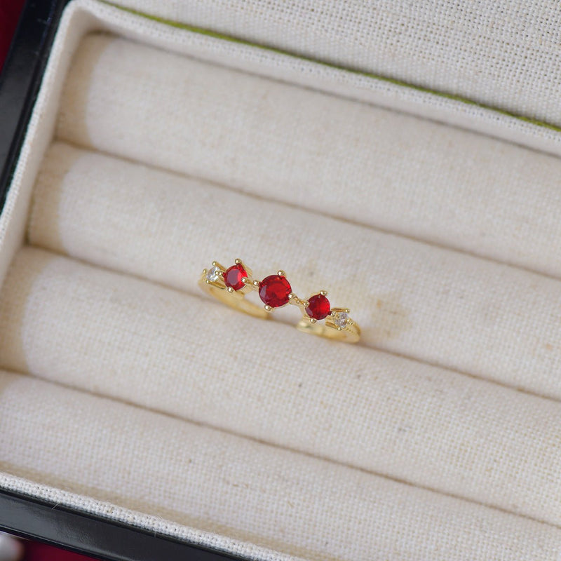 Trinity Ruby Ring