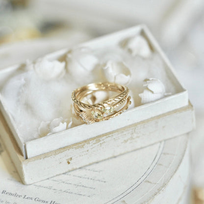 Twined Laurel Ring Set