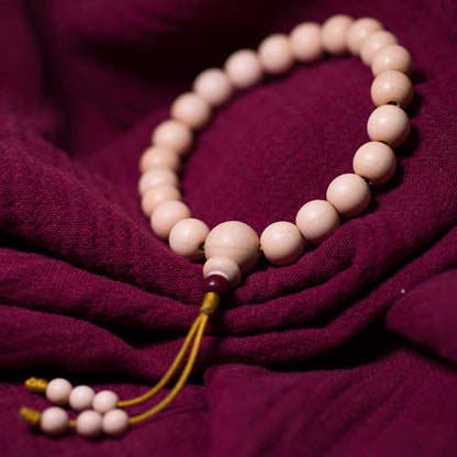 Abelia Biflora Wood Wrist Mala Bracelet 10mm