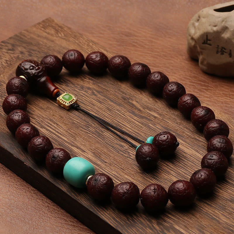 Bodhi Seed Tibetan Wrist Mala | Luck & Wealth Charm