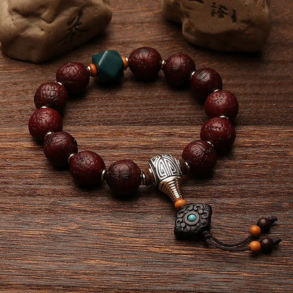 Bodhi Seed Tibetan Wrist Mala | Luck & Wealth Charm