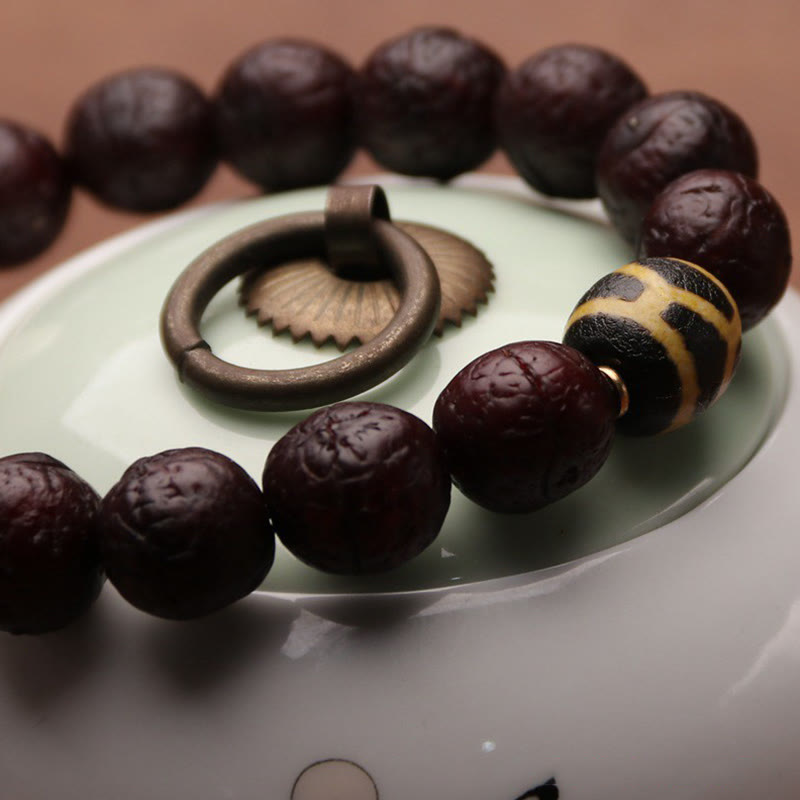 Bodhi Seed Tibetan Wrist Mala | Luck & Wealth Charm