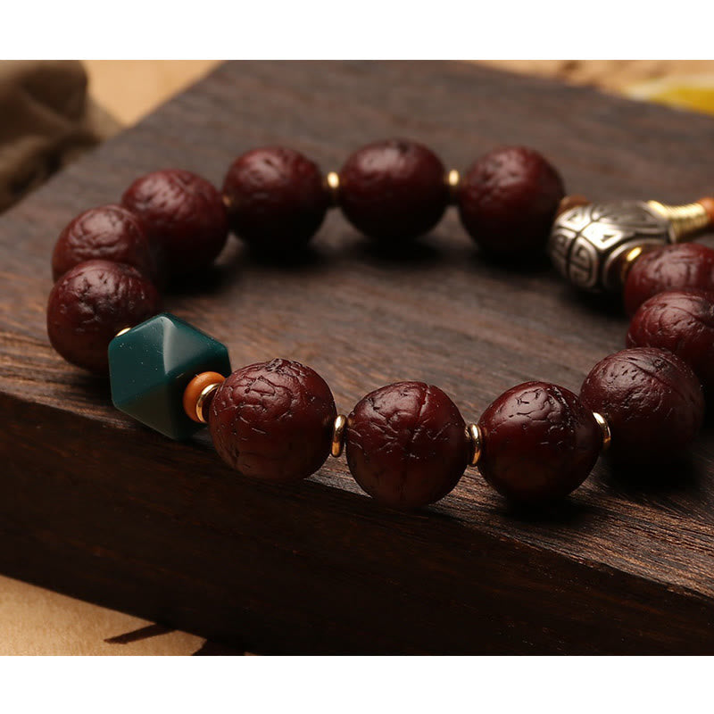 Bodhi Seed Tibetan Wrist Mala | Luck & Wealth Charm