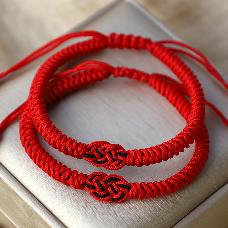 Tibetan Red String Protection Bracelet for Luck