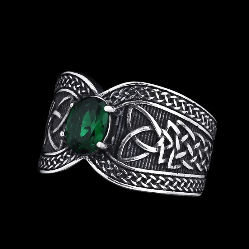 Valknut Emerald Oath Ring