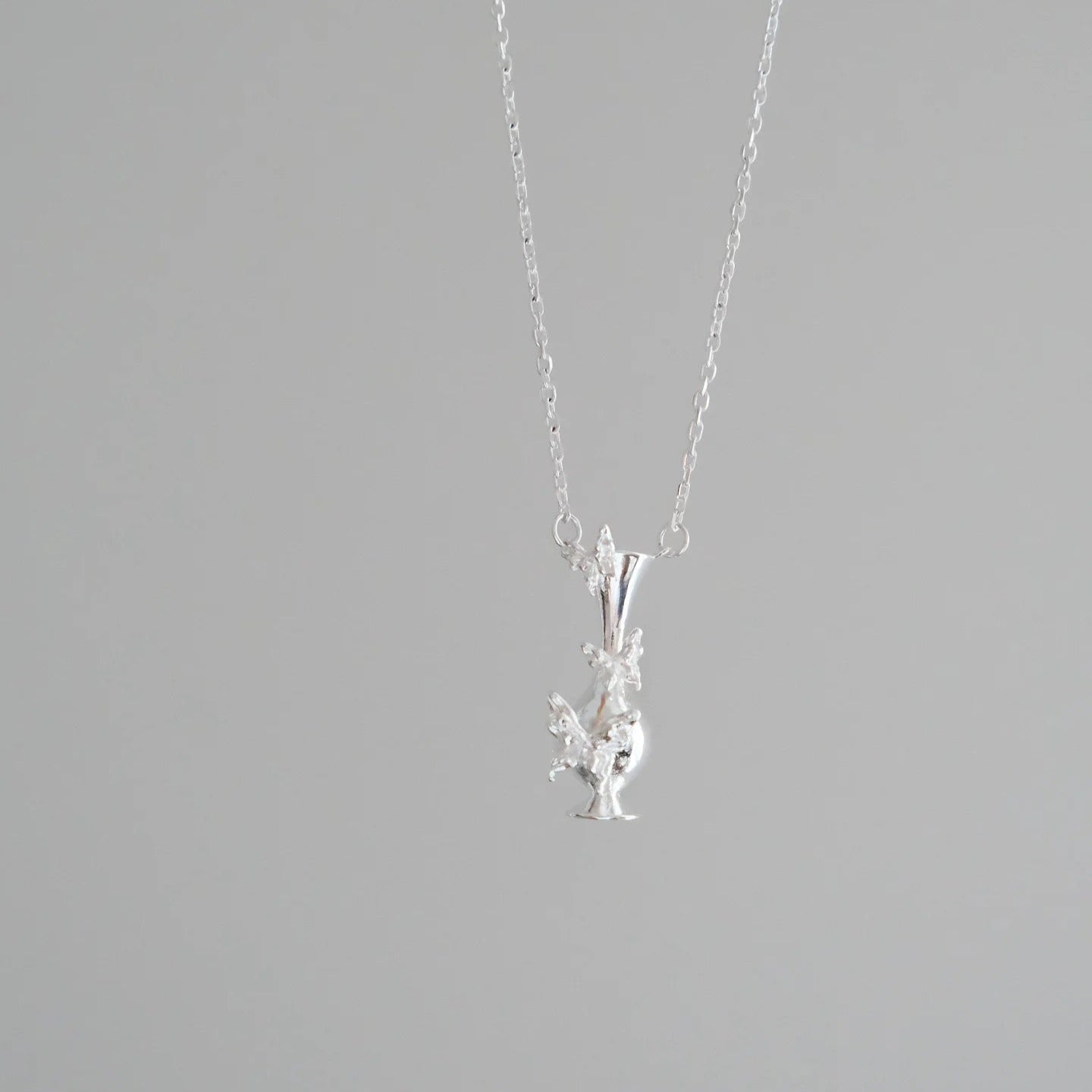Vase of Butterfly Necklace