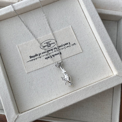 Vase of Butterfly Necklace