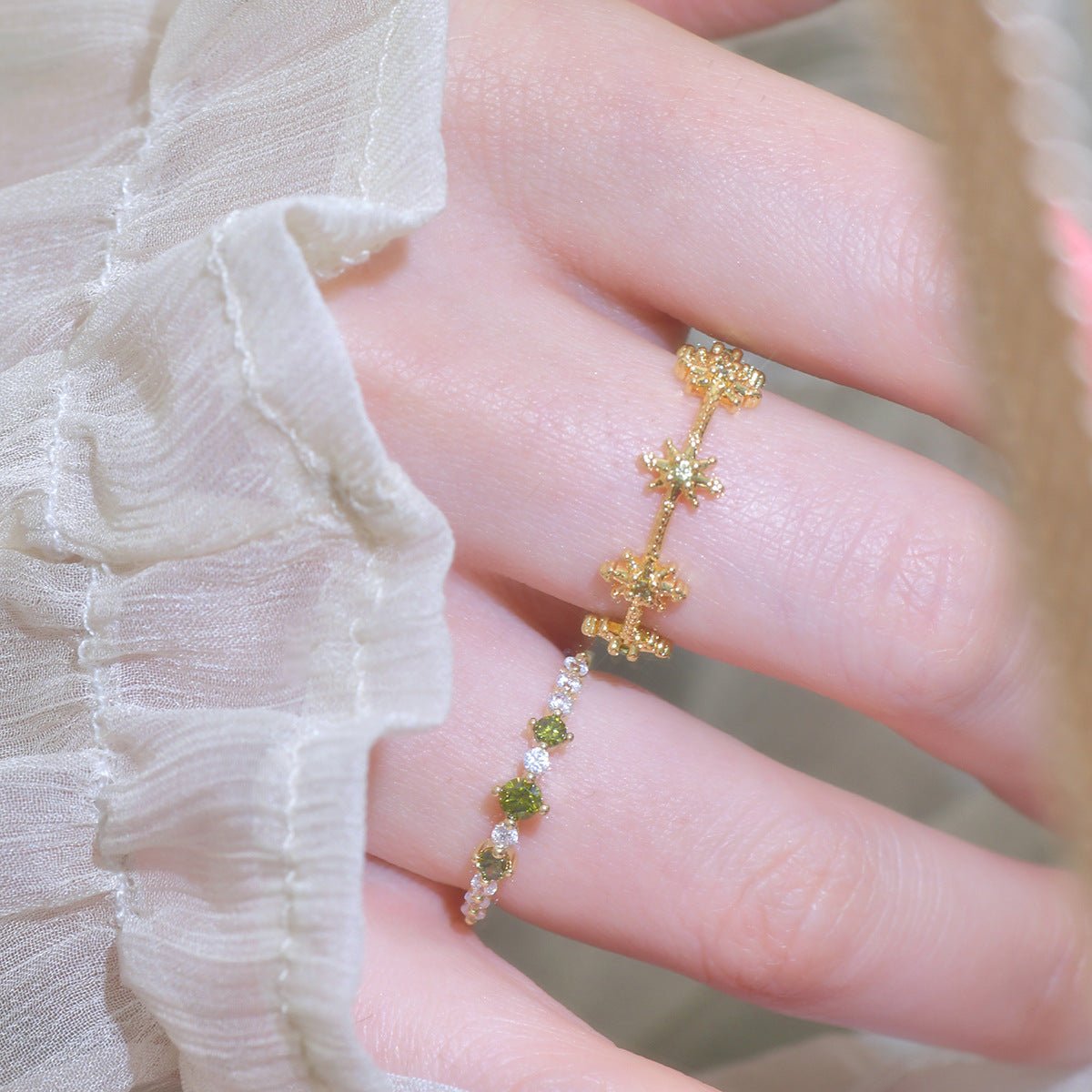 Verte Étoile Ring