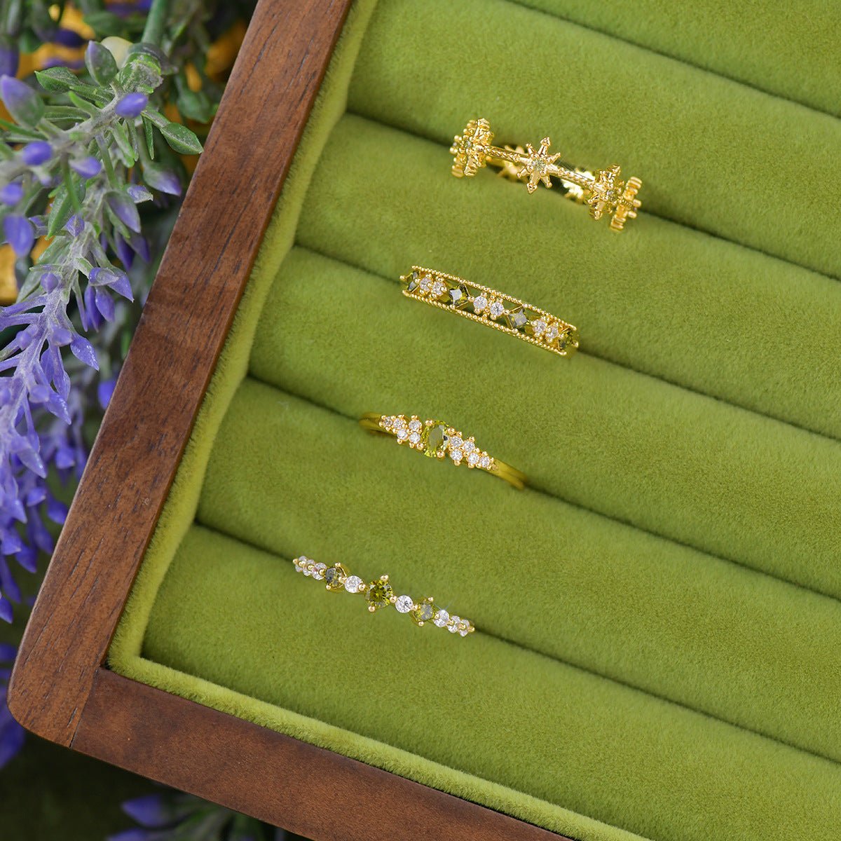 Verte Étoile Ring